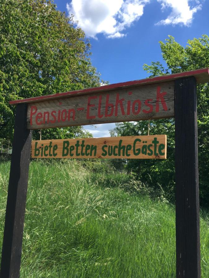 Pension Elbkiosk Kleinzadel Exterior foto
